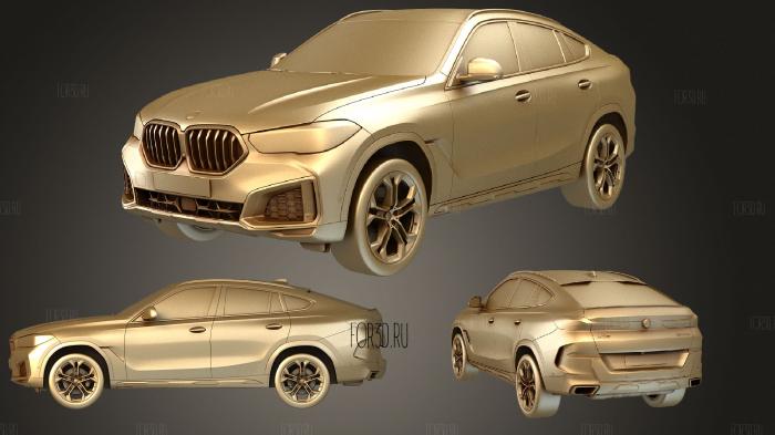 BMW X6 G06 2020 stl model for CNC